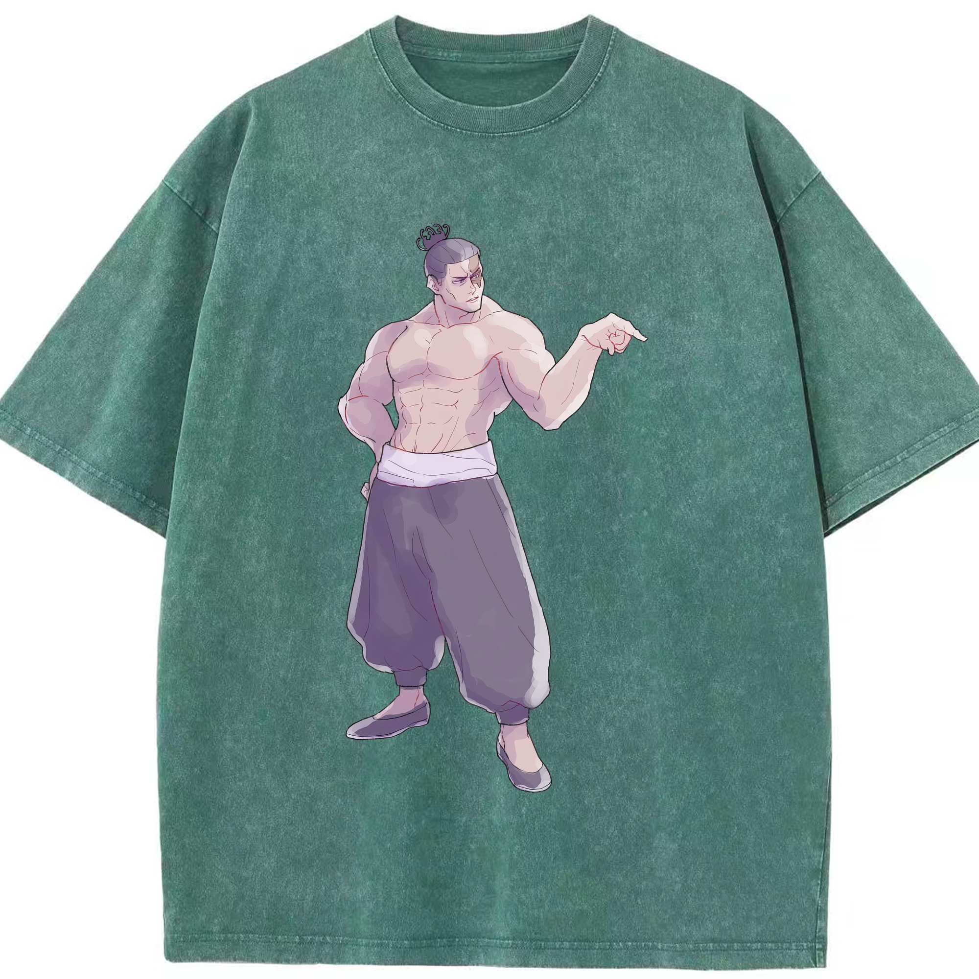 （画像用） 呪術廻戦 Jujutsu Kaisen 綿100% ヴィンテージ風 半袖Tシャツ（フロントプリント）